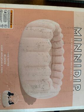 Blush Tufted Inflatable Pool - Designer Home Accent